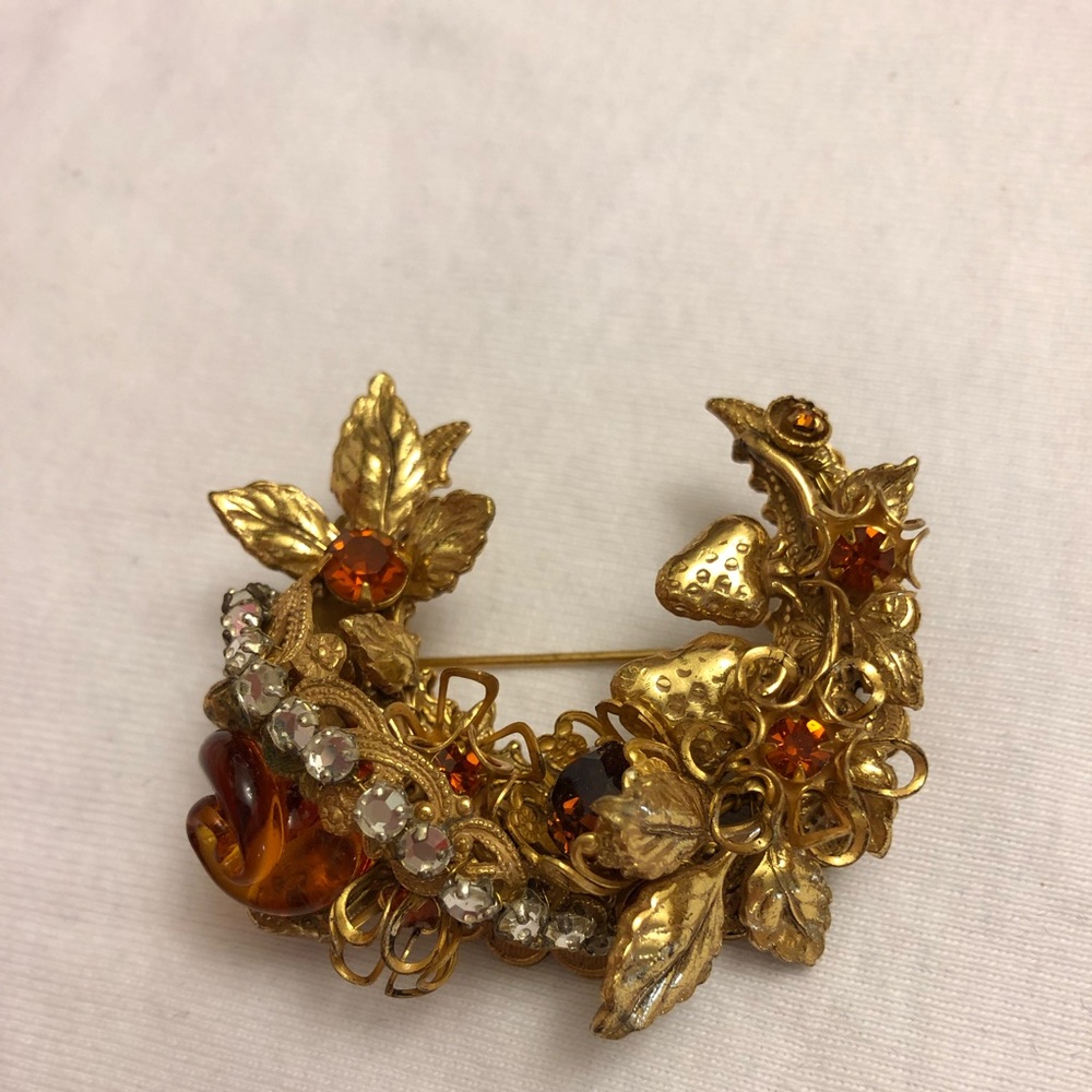 Rare Vintage Miriam Haskell Brooch